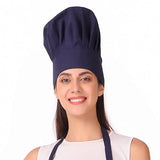 KODENIPR CLUB Adjustable Mens Womens Cooking Chef Cap Hat for Kitchen/Plain/