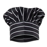 KODENIPR CLUB Adjustable Mens Womens Hotel Cafe Restaurants Catering Cooking Chef Cap Hat for Kitchen,(Black Chalk Stripe)