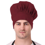 KODENIPR CLUB Adjustable Mens Womens Cooking Chef Cap Hat for Kitchen/Plain/