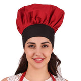 KODENIPR CLUB Adjustable Mens Womens Hotel Cafe Restaurants Catering Cooking Chef Cap Hat for Kitchen,(Black Chalk Stripe)