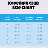 KODENIPR CLUB Men's And Women's Casual Style Blue Chef Coat Black Contrast,Poly/Cotton, Size (Large(40)