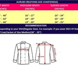 KODENIPR CLUB Traditional White Chef Coat Black Piping, Poly/Cotton,Size (X-Large(42)