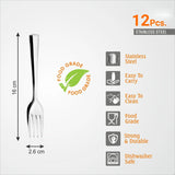 Kodenipr Club Stainless Steel Spoon Set for Tea, Sugar, Coffee, Spices, Spoon Set (Length 14.5cm, Set of 12)