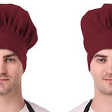 KODENIPR CLUB Adjustable Mens Womens Cooking Chef Cap Hat for Kitchen/Plain/