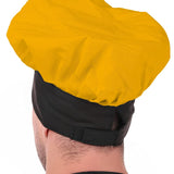 KODENIPR CLUB Adjustable Mens Womens Hotel Cafe Restaurants Catering Cooking Chef Cap Hat for Kitchen,(Black Chalk Stripe)