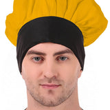 KODENIPR CLUB Adjustable Mens Womens Hotel Cafe Restaurants Catering Cooking Chef Cap Hat for Kitchen,(Black Chalk Stripe)