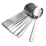 Kodenipr Club Stainless Steel Spoon Set for Tea, Sugar, Coffee, Spices, Spoon Set (Length 14.5cm, Set of 12)