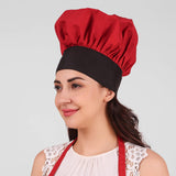 KODENIPR CLUB Adjustable Mens Womens Hotel Cafe Restaurants Catering Cooking Chef Cap Hat for Kitchen,(Black Chalk Stripe)