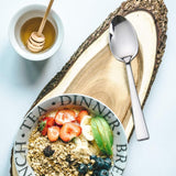 Kodenipr Club Stainless Steel Spoon Set for Tea, Sugar, Coffee, Spices, Spoon Set (Length 14.5cm, Set of 12)