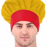 KODENIPR CLUB Adjustable Mens Womens Hotel Cafe Restaurants Catering Cooking Chef Cap Hat for Kitchen,(Black Chalk Stripe)