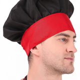 KODENIPR CLUB Adjustable Mens Womens Hotel Cafe Restaurants Catering Cooking Chef Cap Hat for Kitchen,(Black Chalk Stripe)