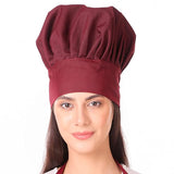 KODENIPR CLUB Adjustable Mens Womens Cooking Chef Cap Hat for Kitchen/Plain/