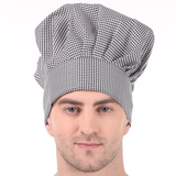KODENIPR CLUB Adjustable Mens Womens Chef Cap Hat Cooking Kitchen Cap/Check/