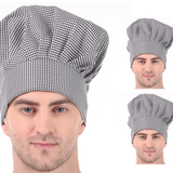 KODENIPR CLUB Adjustable Mens Womens Chef Cap Hat Cooking Kitchen Cap/Check/