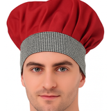 KODENIPR CLUB Adjustable Mens Womens Chef Cap Hat Cooking Kitchen Cap/Check/