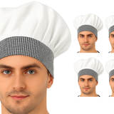 KODENIPR CLUB Adjustable Mens Womens Chef Cap Hat Cooking Kitchen Cap/Check/