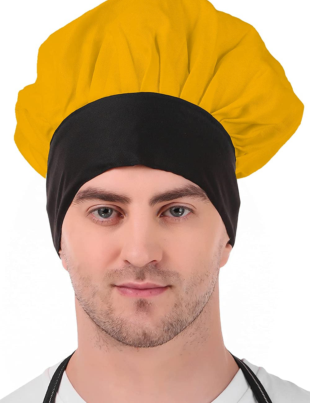 KODENIPR CLUB Adjustable Mens Womens Hotel Cafe Restaurants Catering Cooking Chef Cap Hat for Kitchen,(Black Chalk Stripe)