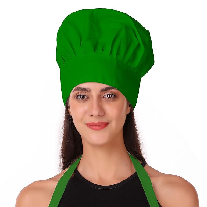KODENIPR CLUB Adjustable Mens Womens Cooking Chef Cap Hat for Kitchen/Plain/