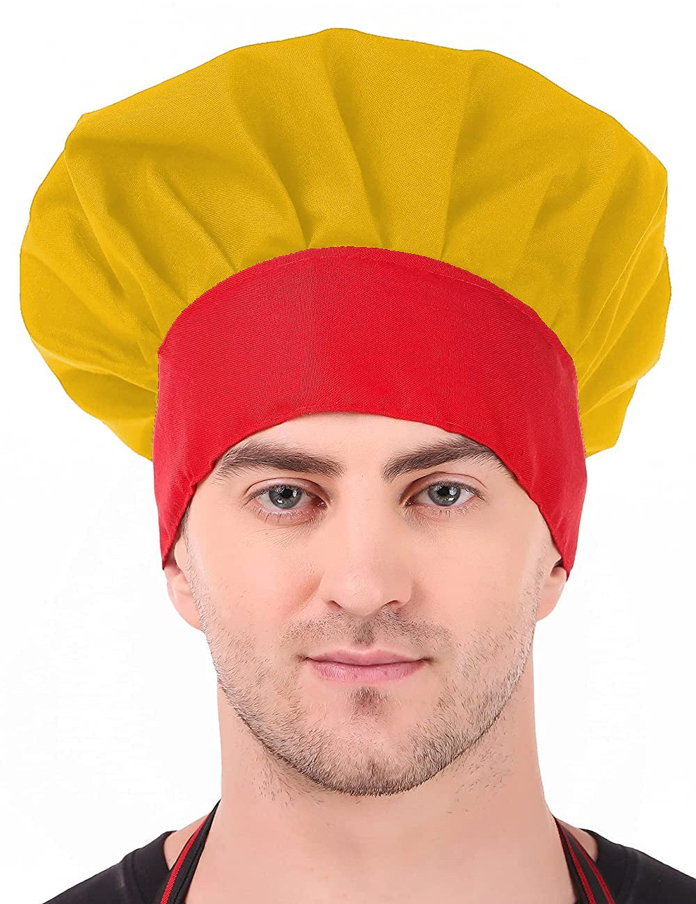 KODENIPR CLUB Adjustable Mens Womens Hotel Cafe Restaurants Catering Cooking Chef Cap Hat for Kitchen,(Black Chalk Stripe)