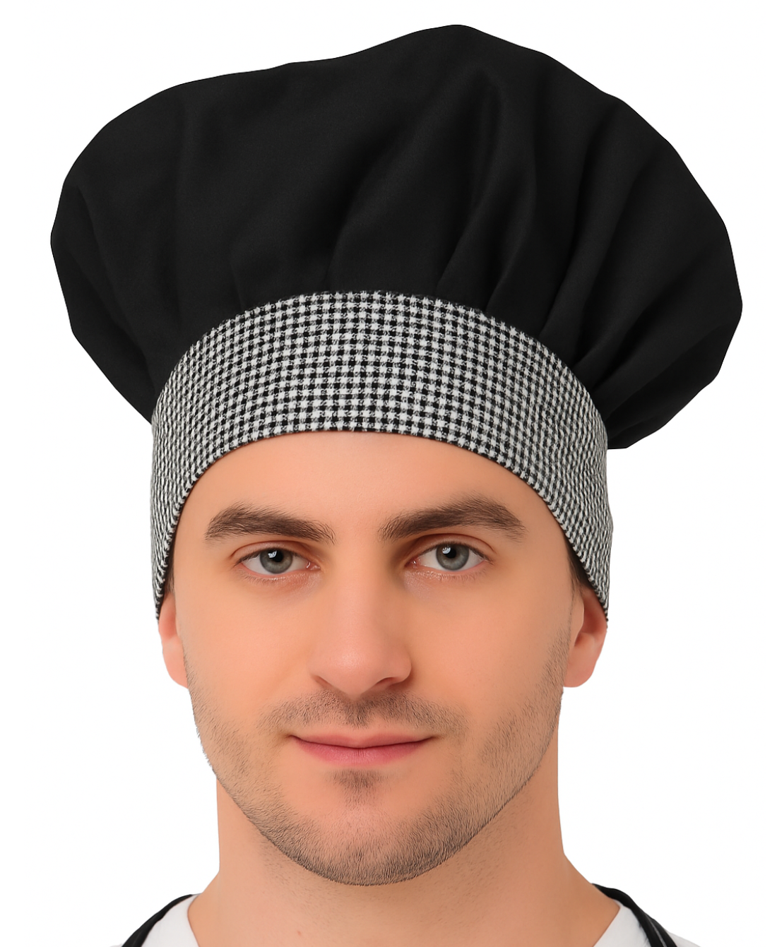 KODENIPR CLUB Adjustable Mens Womens Chef Cap Hat Cooking Kitchen Cap/Check/