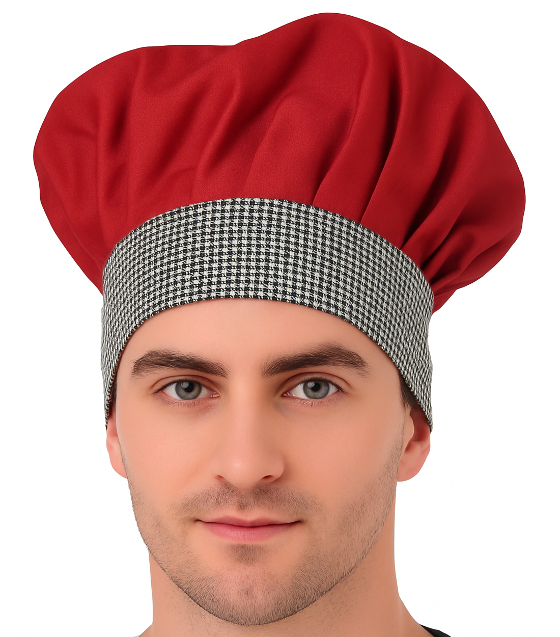 KODENIPR CLUB Adjustable Mens Womens Chef Cap Hat Cooking Kitchen Cap/Check/