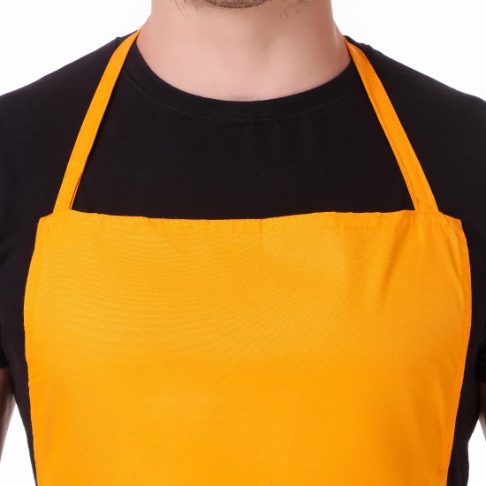 Mens and Womens Chef Cooking Kitchen Apron (Yellow)