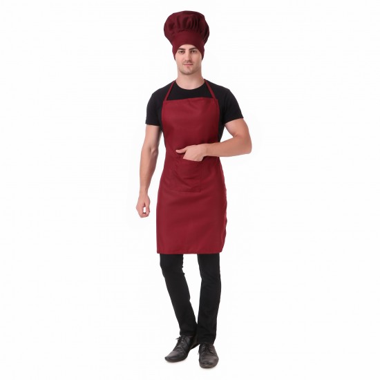 Buy Trendy Retail Waterproof Apron Kitchen Cooking Laboratory Apron Dress  Chef Apron Red Online at Low Prices in India - Amazon.in