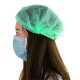 Disposable Hair Cap Stretchable Green Bouffant Caps/Cooking Caps