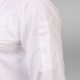 Traditional White Chef Coat, Detachable Button Poly/Cotton