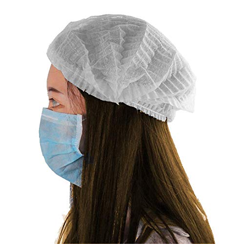 Kodenipr Club Disposable Hair Cap Stretchable White Bouffant Caps/Surgical  Caps/Cooking Caps